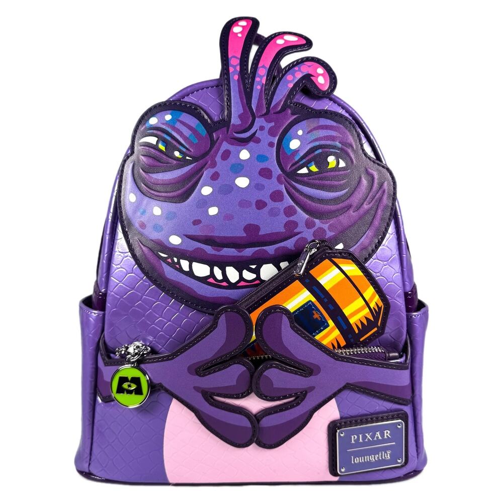 Loungefly Monsters Inc Randall Boggs Cosplay Mini Backpack NWT